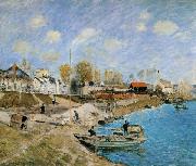 Alfred Sisley Sand on the Quayside,Port Marly oil painting
